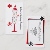 衣料品ストアブティック水玉模様マネキン 名刺 (正面/裏面)