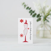 衣料品ストアブティック水玉模様マネキン 名刺 (スタンド正面)