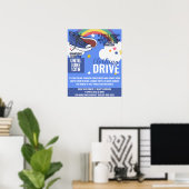 衣料品ドライブのチャリティポスター、シュードライブのホームレス ポスター (ホームオフィス)