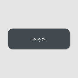 衣料品ビジネスタイポグラフィ白黒グレー 名札