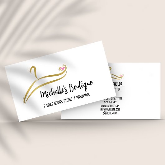 衣料品ファッション小売Tシャツアパレルショップ 名刺