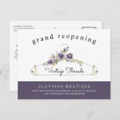 衣料品ブティックグランドリオープニングコビデセーフティ ポストカード (正面/裏面)