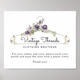 衣料品ブティック手洗いバスルーム ポスター