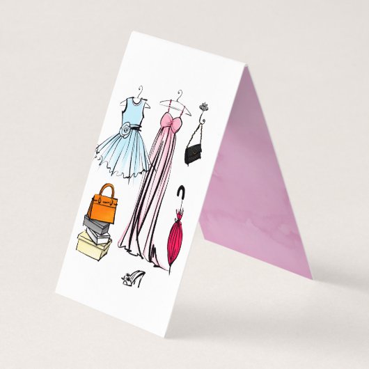 衣料品ブティック 名刺 (裏面)