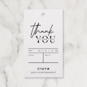 衣料品モダン価格ラベル金箔つるラベル ギフトタグ (裏面)