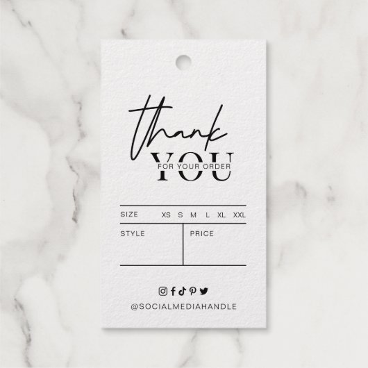 衣料品モダン価格ラベル金箔つるラベル ギフトタグ (裏面)