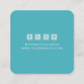 衣料品ラベル小企業の堂々たる コーリングカード (裏面)