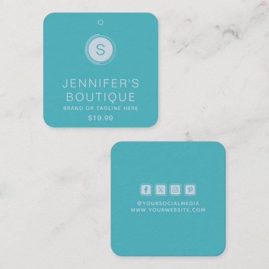 衣料品ラベル小企業の堂々たる コーリングカード (正面/裏面)