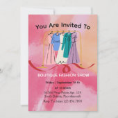 衣料品店への招待 招待状 (正面)