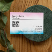 衣料品店ホログラフィックグラディエントフェミニン 名刺