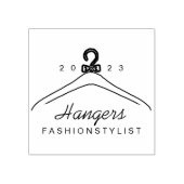 衣料品用ブティックの手引きハンガー ラバースタンプ (インプリント)