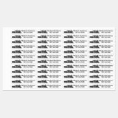 衣料用ラベルのアイロン蒸気鉄道用 ラベル (シート)