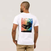 衣服あなたのスポーツ,カーレース Tシャツ (裏面フル)