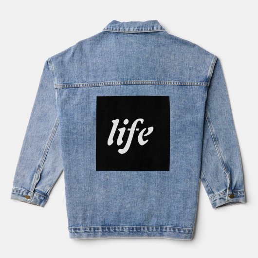 「衣服あなたの哲学：『LIFE』 デニムジャケット (裏面)