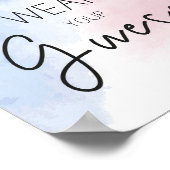 衣服あなたの推測の性別を明らかにするパーティー ポスター (角)