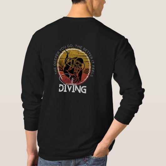 衣服あなたの極端な趣味、スキューバダイビング Tシャツ (裏面)