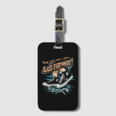 衣服あなたの靴レディースがあるガラスはどこでも ラゲッジタグ (正面縦)