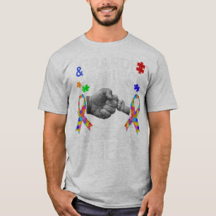 衣服このおじいちゃんと孫最高のの友人自閉症  Tシャツ
