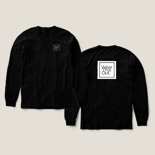 衣服このアウトメンズロングスリーブナイトまたはデイ衣服 トライブレンドＴシャツ (デザイン 正面＆背面)