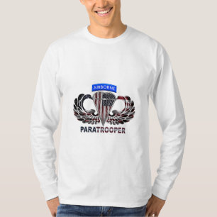 衣服このアメリカ空挺空挺作戦の旗 Tシャツ