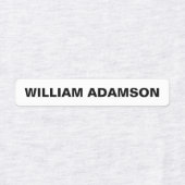 衣服のカスタマイズ可能なファブリック名ラベル(ラベル) ラベル (デザイン1)