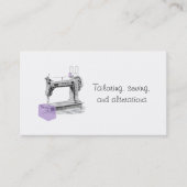 衣服の変更、仕立て、裁縫 名刺 (正面)