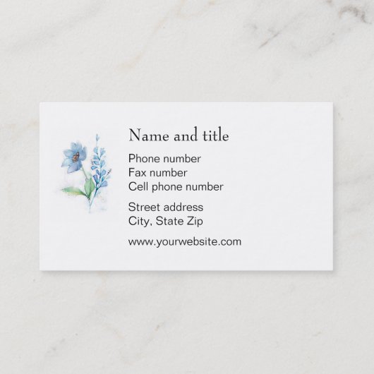 衣服の変更 名刺 (裏面)