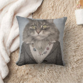 衣服の猫 クッション (ブランケット)