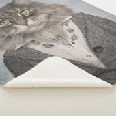 衣服の猫 シェルパブランケット (3/4)