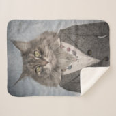 衣服の猫 シェルパブランケット (正面(横))