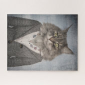 衣服の猫 ジグソーパズル (横)