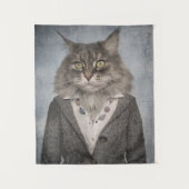 衣服の猫 タペストリー (正面)