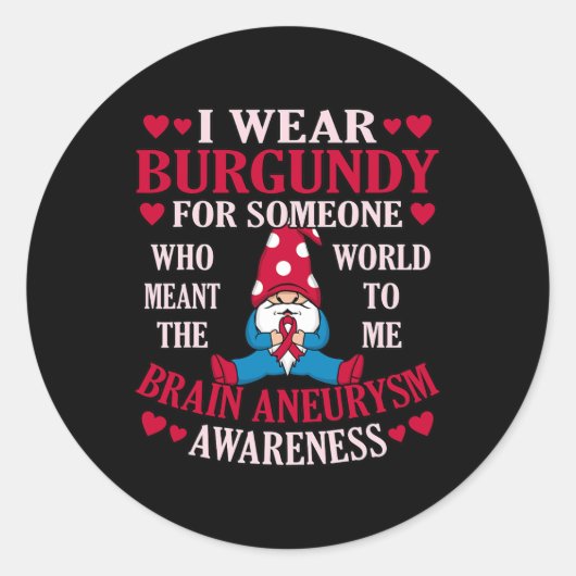 衣服の脳動脈瘤認識度 ラウンドシール (正面)