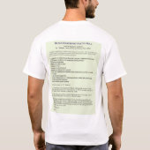 衣服の野生のクロミキイチゴ Tシャツ (裏面)