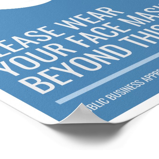 衣服の顔マスク ポスター (角)