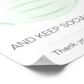 衣服は社会的な距離を示すビジネスの仮面 ポスター (角)