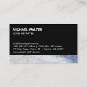 衣服を着たモデルの違うグループスタイル 名刺 (裏面)