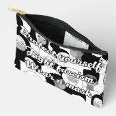 衣服アマスクブラック&ホワイトスタイル アクセサリーポーチ (見開き)