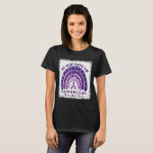 衣服インメイパープル線維筋痛認識度格言 Tシャツ (正面フル)