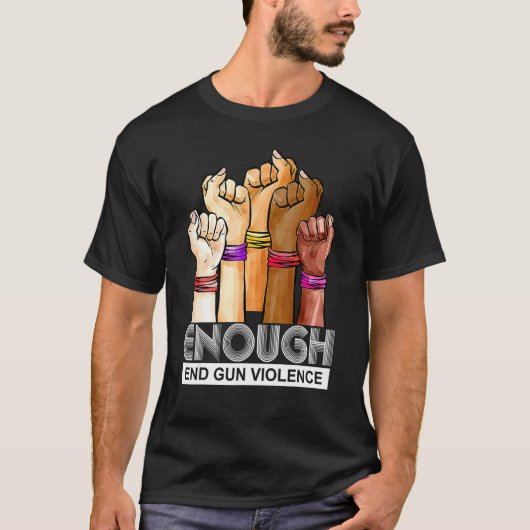 衣服オレンジのアンチもし銃が今ではない場合の終了ガンViole Tシャツ (正面)