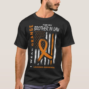 衣服オレンジの兄の義理の白血病認識度Amer Tシャツ