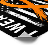 衣服オレンジは私の妹の白血病のがん患者のために ポスター (角)