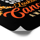 衣服オレンジは私の妹の白血病のがん患者のために ポスター (角)