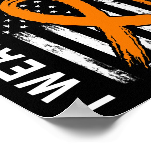 衣服オレンジ叔母素晴らし白血病がん戦争 ポスター (角)