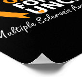 衣服オレンジ叔父さん認識度リボン ポスター (角)