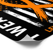 衣服オレンジ父親パパ白血病認識度アメリカ ポスター (角)