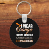 衣服オレンジ私の兄の多発性硬化症 キーホルダー (正面)