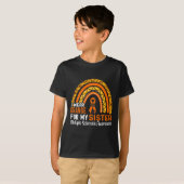 衣服オレンジ私の妹の多発性硬化症を認識 Tシャツ (正面フル)