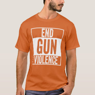 衣服オレンジ – 銃の暴力を終了 Tシャツ