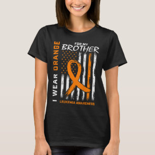 衣服オレンジfor Brother Leukemia認識度アメリカ Tシャツ